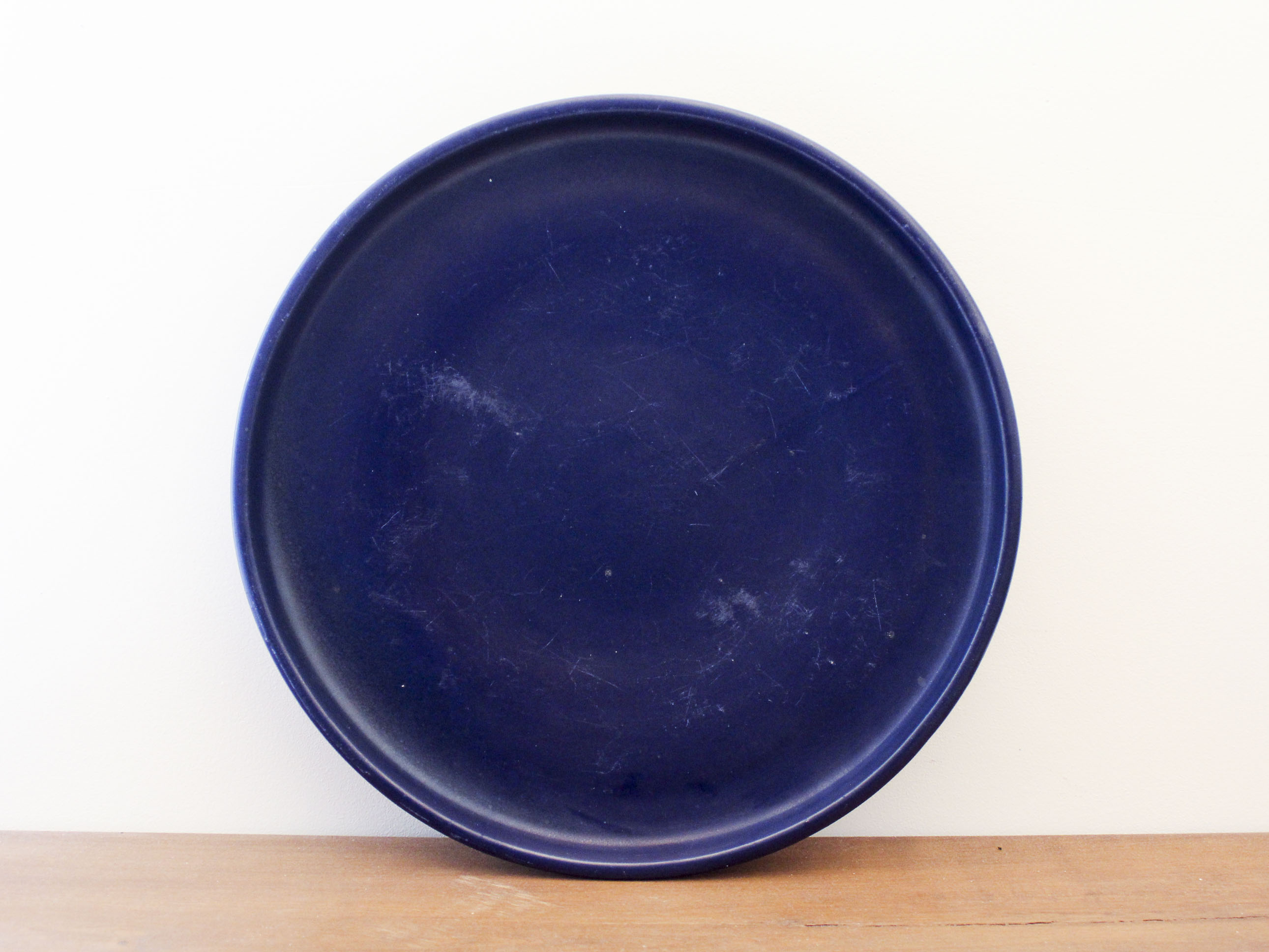 Blue ceramic dish Charles Voltz Vallauris