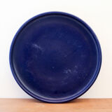 Plat en céramique bleu Charles Voltz Vallauris