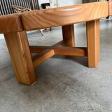 François Sénac solid elm coffee table