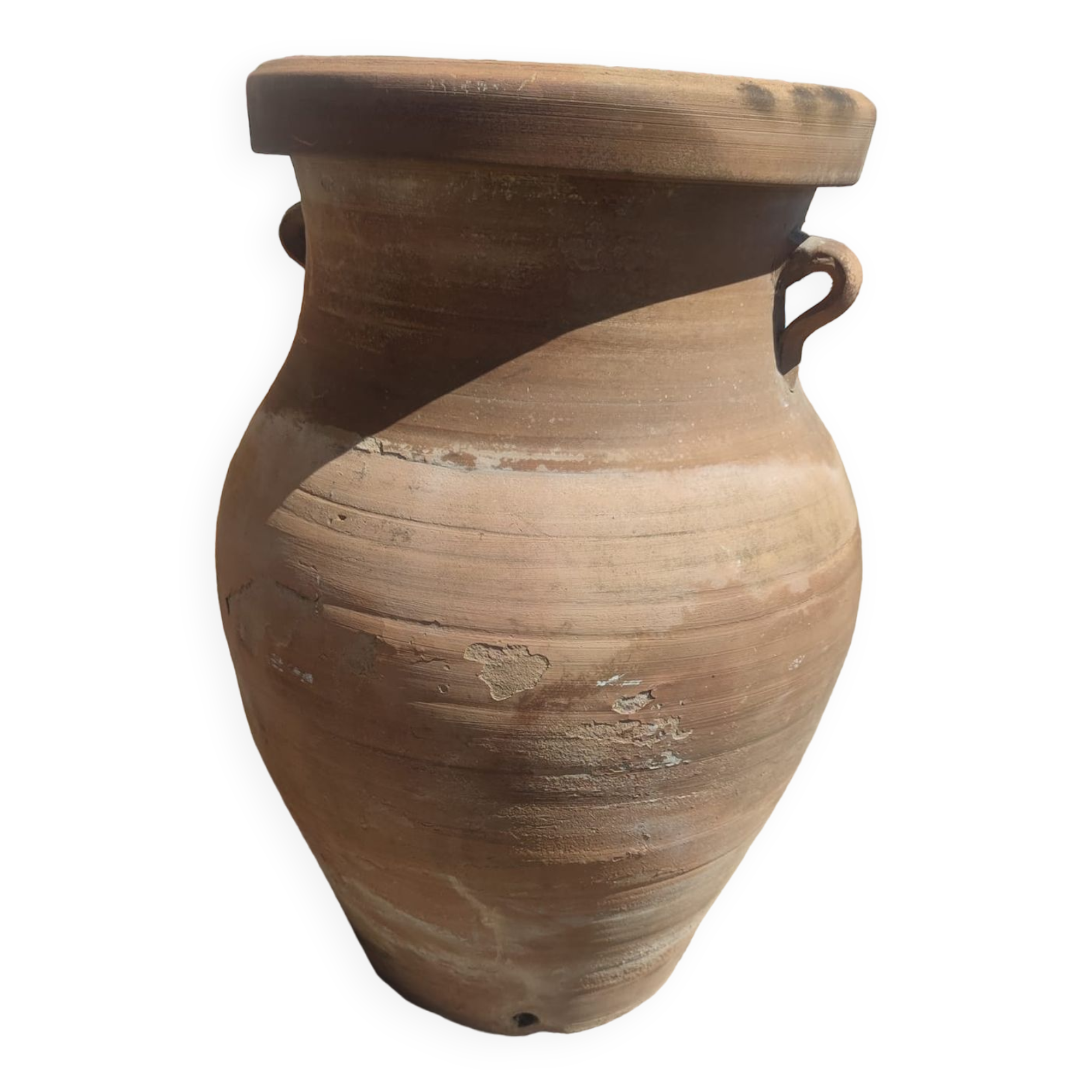 Terracotta garden jar