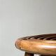 Vintage spiral rattan stool, France 1950
