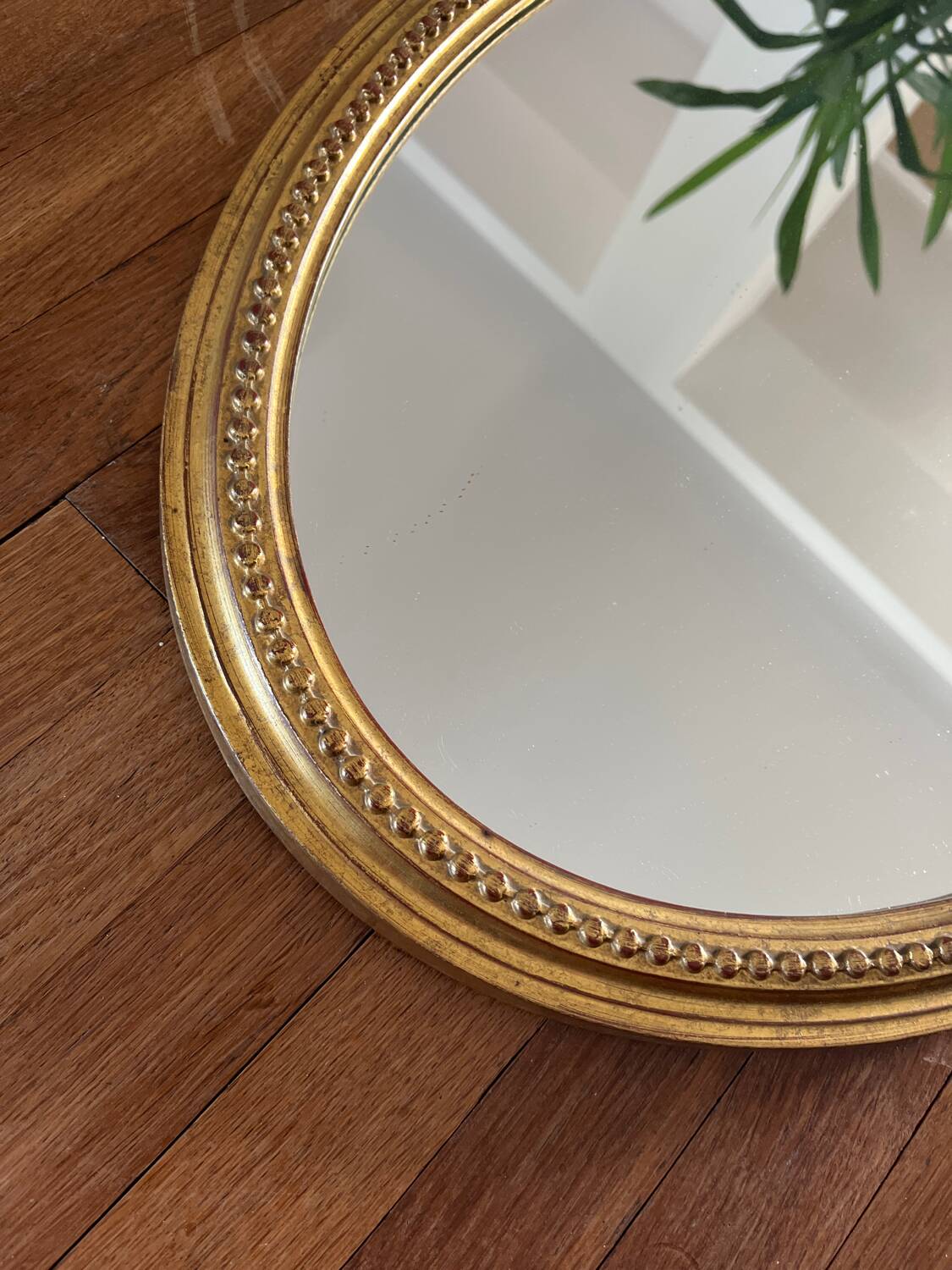 Antique oval mirror Maison Deknudt Spiegel Belgium