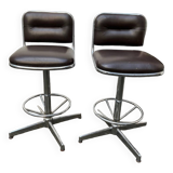 Pair of vintage bar stools, 70s