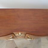 Headboard – console – sideboard – art deco – 2 doors – 2 niches in solid walnut e