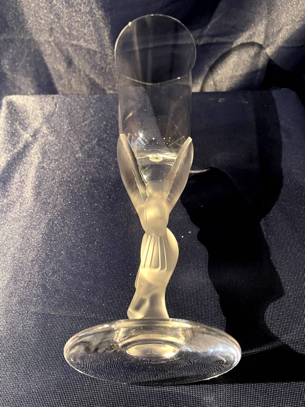 Faberge snow dove champagne flute