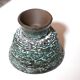 Turquoise and brown ceramic flower pot, 1950s