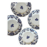 Longchamp France dinner plates, Rouennais model