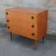 Commode Scandinave en teck, années 60
