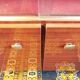 Mahogany veneer display cabinet 1960