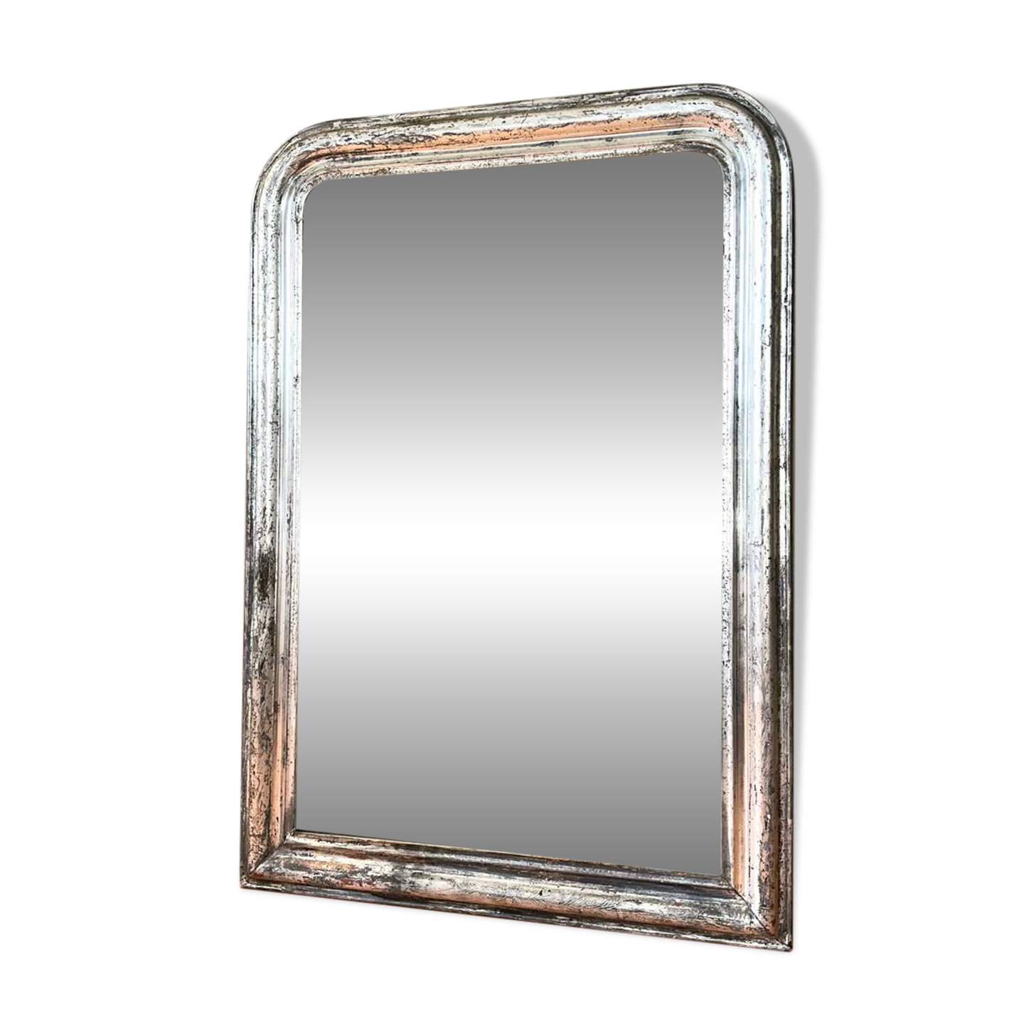 Louis-Philippe antique silvered mirror 19th century