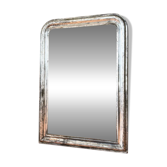 Louis-Philippe antique silvered mirror 19th century