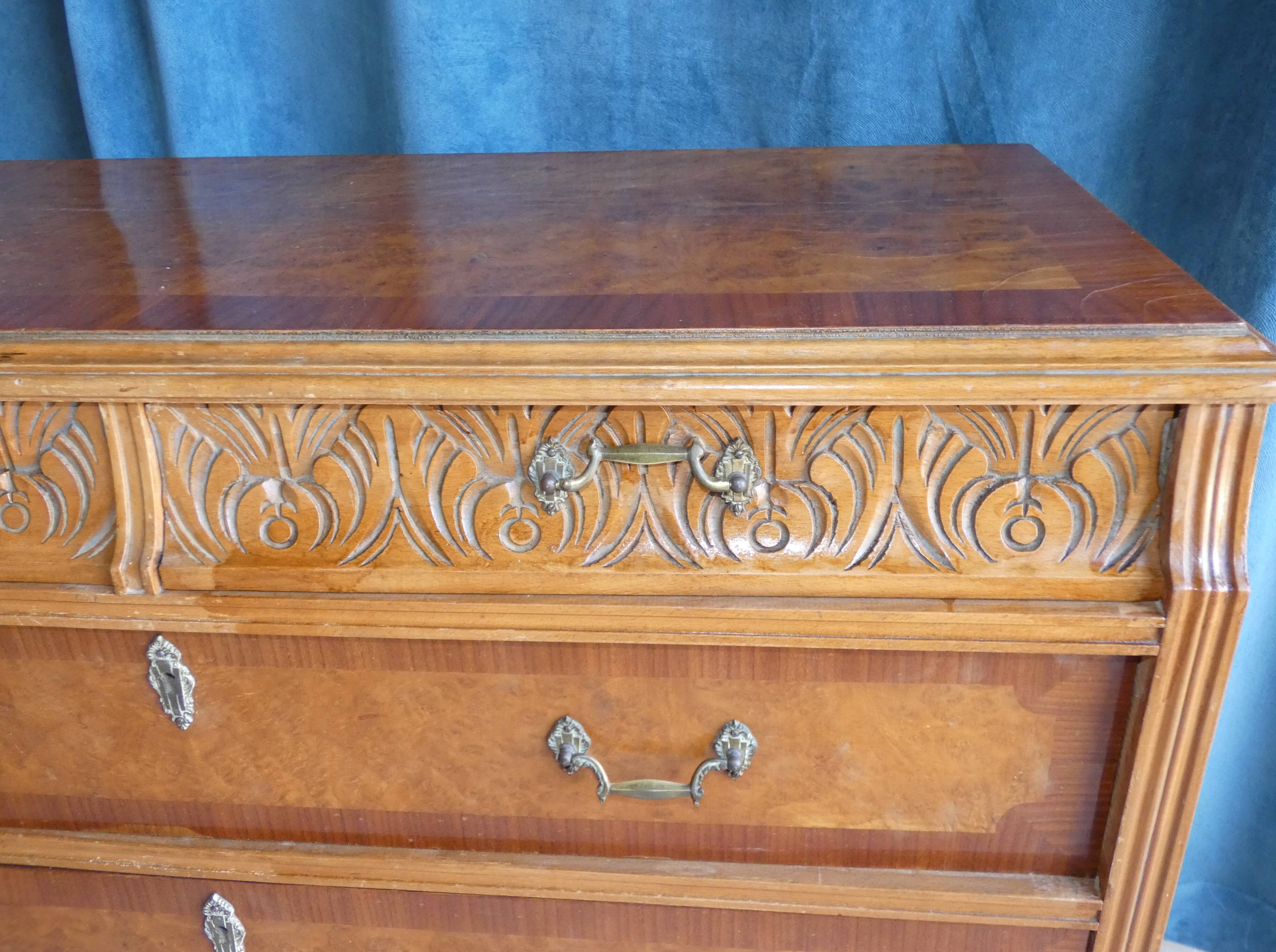 Chest of drawers Neoclassical 4 drawers in Wood circa 1920
