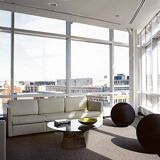 Knoll International Platner Crystal/Polished Nickel Dining Table