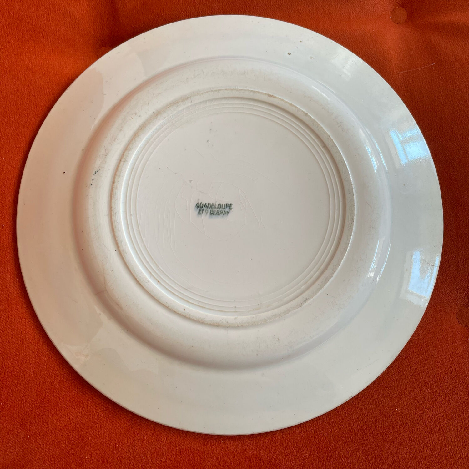 Serving dish in Iron Earth. Debray model institution Guadeloupe