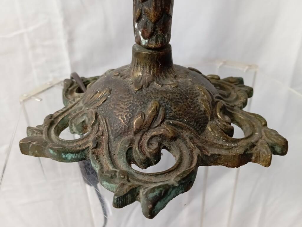 1930s bronze naga lamp