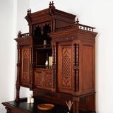 Eclectic oak cupboard, German design, inter-war period, production: Germany