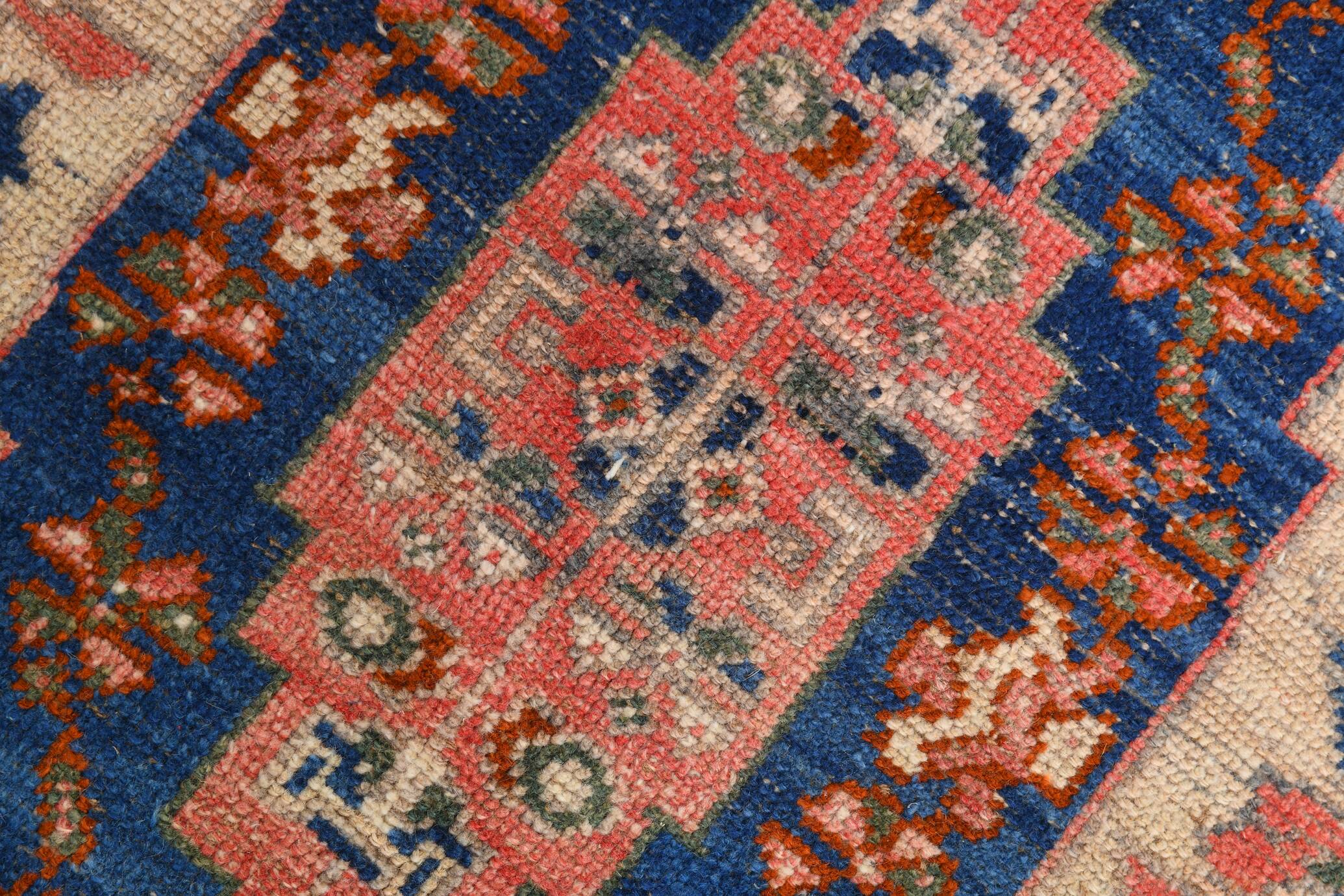 4x9 Oriental Blue Vintage Rug, 137x272Cm