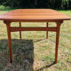Table à manger en teck extensive scandinave 1960