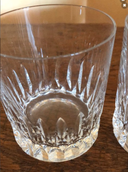 Set of 2 whisky crystal glasses