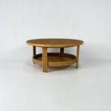 Vintage Bamboo and Cane Coffee Table, 1970s