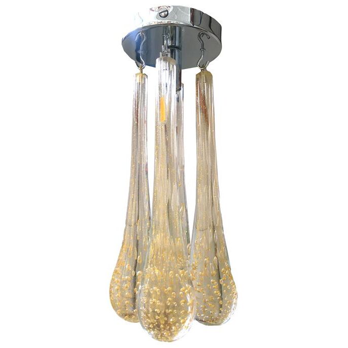 Murano glass flush mount