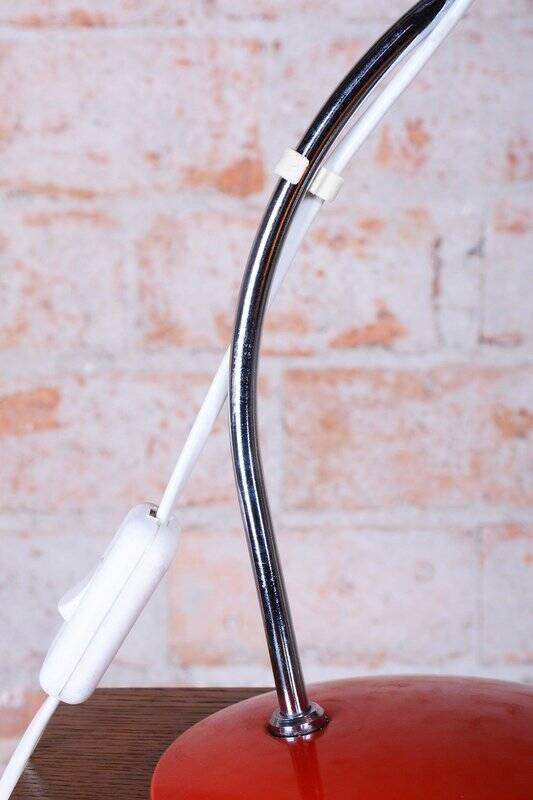 Mid-Century Czech Chrome Table Lamp attributed to J. Hůrka for Napako, 1960s