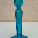 Blue candle holder