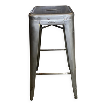 Tabouret haut de bar industriel tolix h75 empilables métal vernis