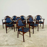 Vintage Baumann chairs, set of 9 bridge chairs