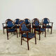Chaises Baumann vintage Série de 9 fauteuils bridges