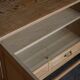 Brutalist oak sideboard from the mid-20th century, Danish cabinetmaker, 1960s.