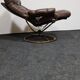 Vintage leather stressless reclining chair
