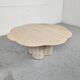 Vintage travertine coffee table "cloud", 80s
