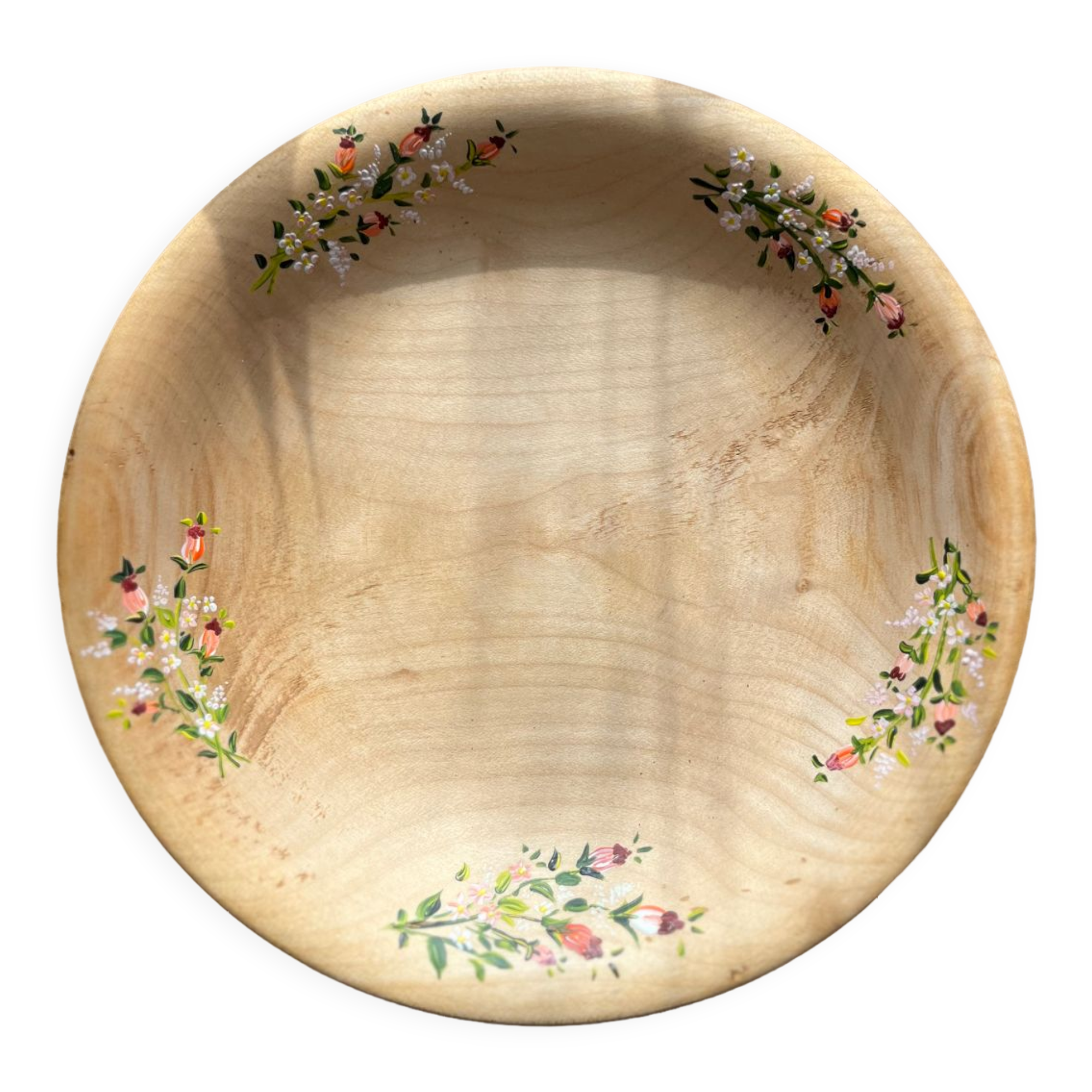 Wooden plate painted patterns