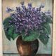 Still life painting with violets 1964