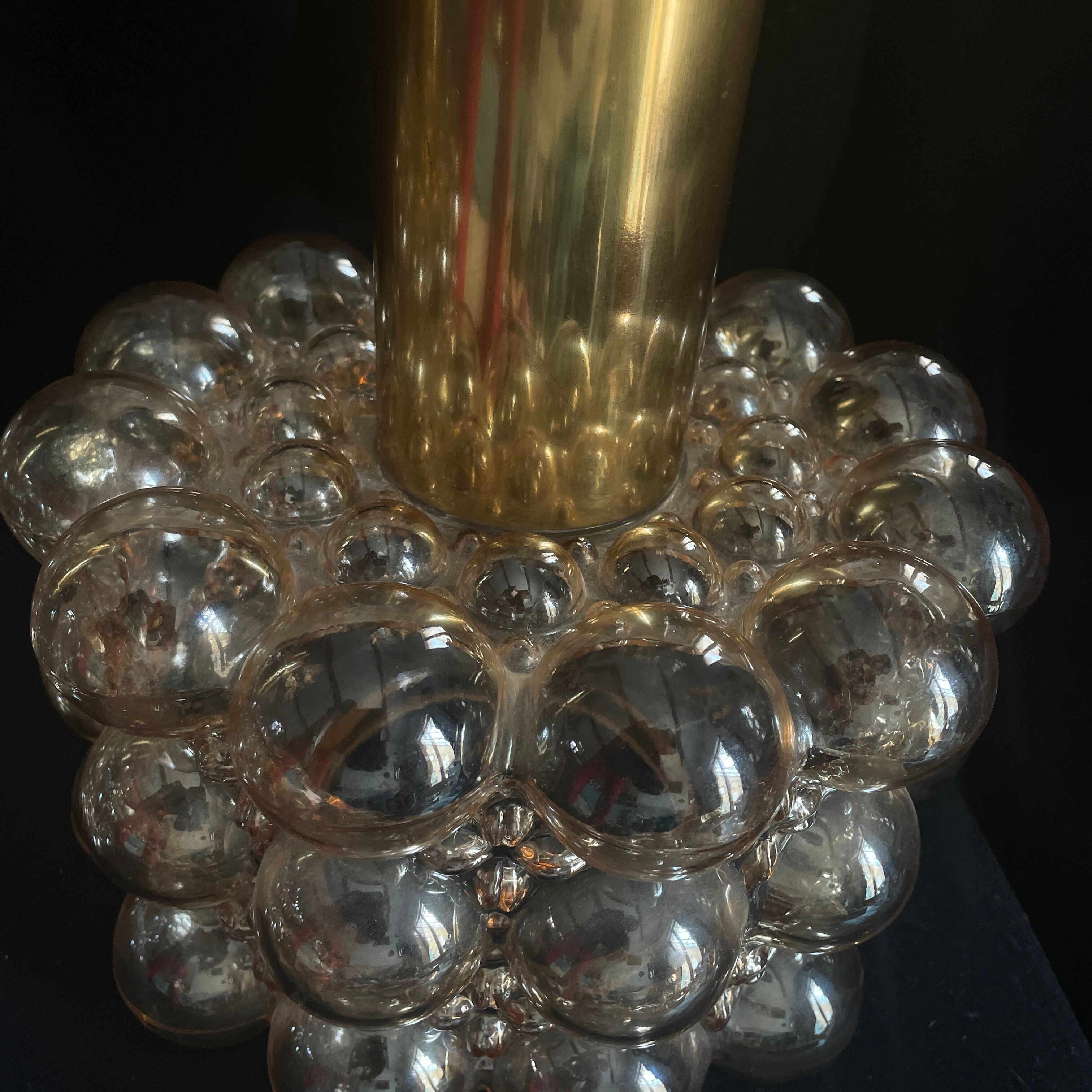 suspension bubble Helena Tynell Limburg glass lamp 1970 design