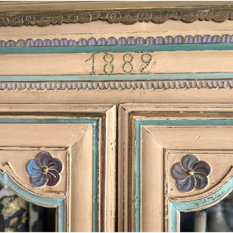 Painted antique wardrobe