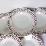 6 vintage soup plates from Céranord St Amand 220505