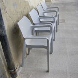 Series of four Siesta brand chairs