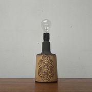 Mid-century Danish studio ceramic table lamp by Frank Keramik, 1960s.
