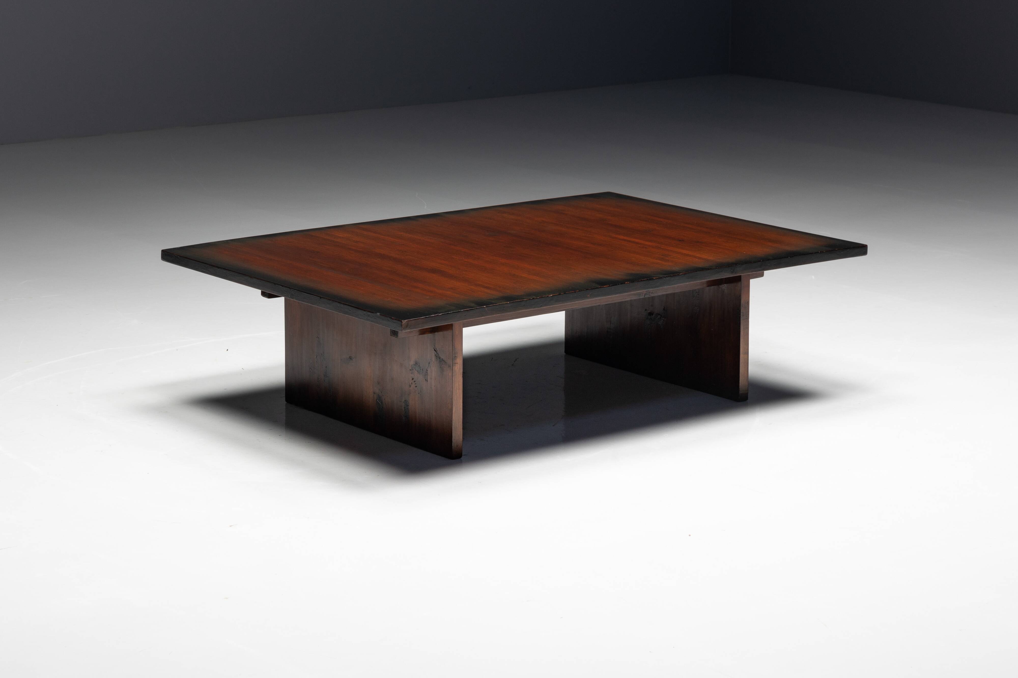 Bamboo Coffee Table by Axel Vervoordt, Belgium, 1980s