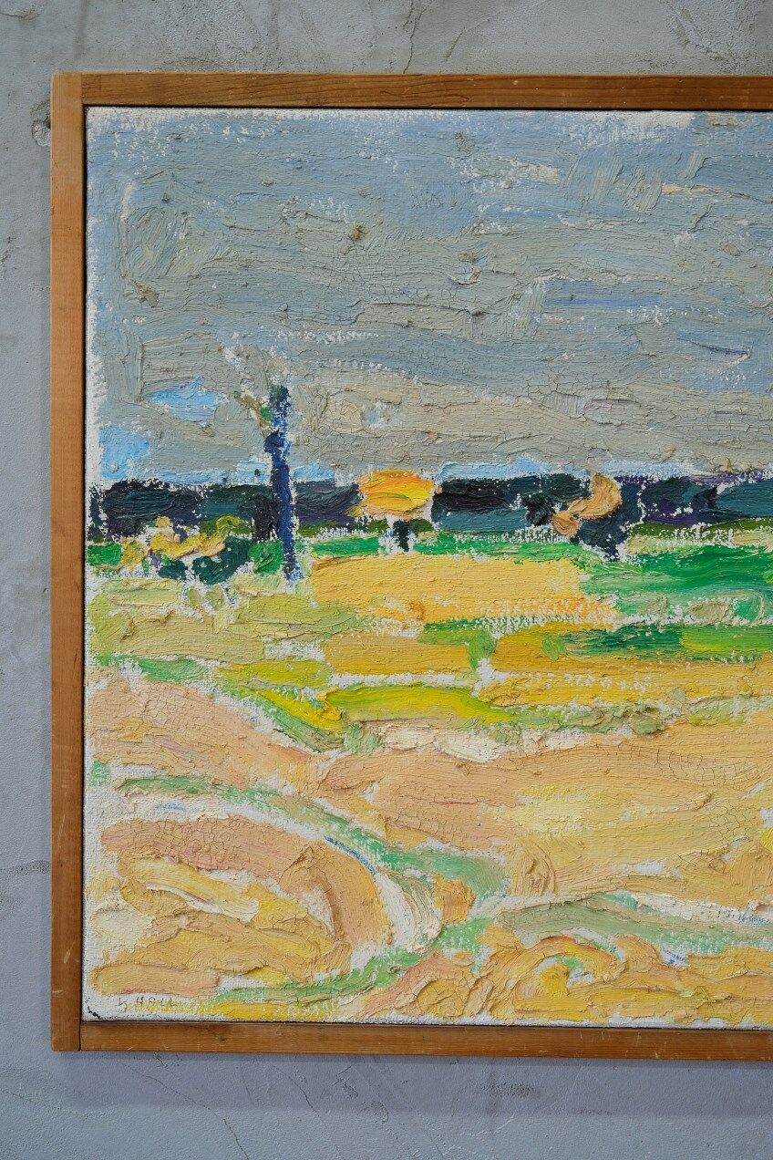 Karl Hall (1919-2011), Swedish Modern Painting, 1960s, Oil on Canvas, Framed