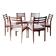 6 teak chairs from Meredew furniture, vintage Scandinavian 1960s.