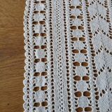 Dessus de lit ancien en crochet fait main