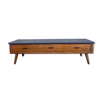 Enfilade vintage tv / hifi cabinet - 50/60 - compass feet
