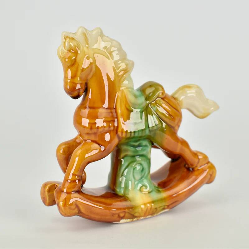 Vintage Tang Dynasty Style Rocking Figurine
