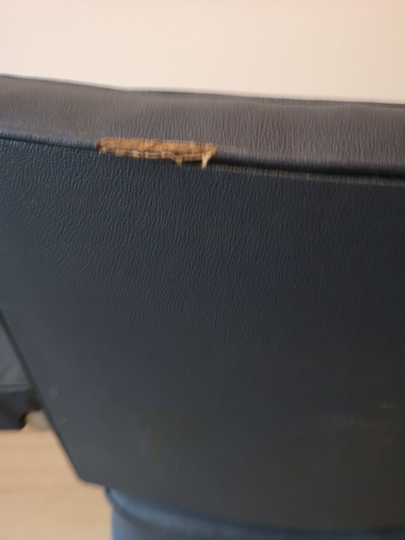 Industrial Pullman chair 60 sad vintage blue