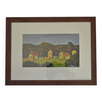 Gouache on paper by Camille Liausu