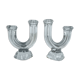 Pair of Vannes crystal candle holders