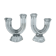 Pair of Vannes crystal candle holders